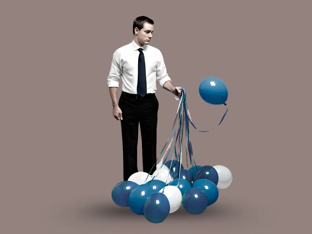 Man holding balloons symbolizing testosterone health – TRT in Dubai